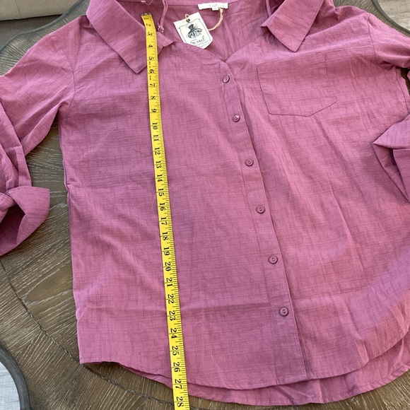 100% Cotton Off The Shoulder Button Down Oversized Stylish Shirt - Picture 9 of 10